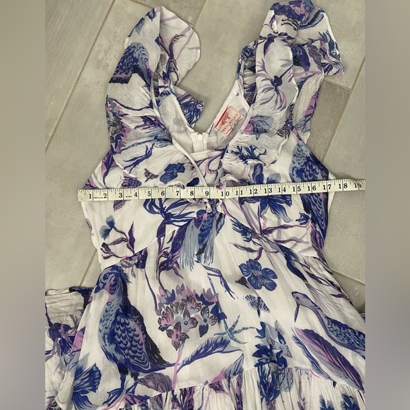 Banjanan Gladys Maxi Dress in Jubilee Blue & White Size Medium - Picture 4 of 7